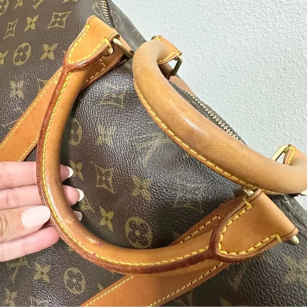 Louis Vuitton Keepall Bandoulière 55 Monogram Duffel Travel Bag - Picture 6 of 15